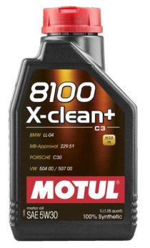 Motul 8100 X-Clean+ 5w-30 1 L